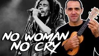 No Woman No Cry - Bob Marley - Ukulele Tutorial - Easy