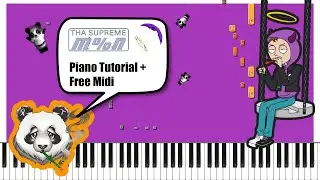 THA SUPREME - M%N - FREE MIDI TRAP Piano Tutorial