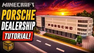 Minecraft: How to Build a Car Dealership in Minecraft (Porsche) Minecraft Car Dealership Tutorial
