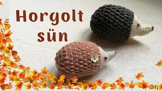Egyszerű horgolt süni (balkezes ) / Easy crochet hedgehod (left h.)