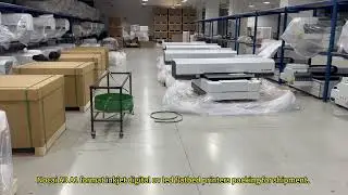 Nocai A3 A1 format inkjet digital uv led flatbed printer packing for shipment.
