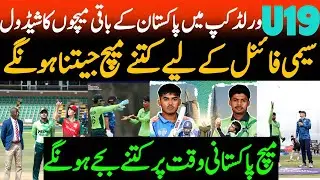Pakistan U19 Remaining Matches Schedule,Time and Possible Scenarios for U19 World Cup Super 6 Round