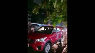 Traffic Jam due to rain near my house in Chembur
