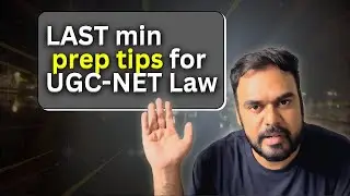 UGC-NET Law: Last minute tips | #ugcnetlaw #ugcnet