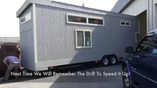 Moving a 28ft Tiny House  Using The Trailer Valet XL