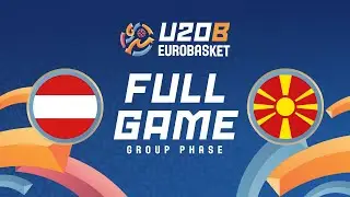 Group Phase | Austria v North Macedonia | Full Basketball Game | FIBA U20 EuroBasket 2025 Division B