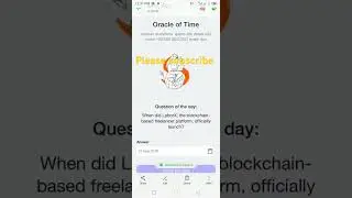 TIME FARM ORACLE OF TIME ANSWER 17TH JULY 2024 #timefarm #airdrop #crypto