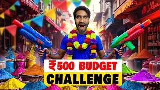 ₹500 Budget Holi shopping challenge | Aditya Raj Anand