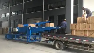 Hydraulic Lift 4 Stages Dockless Mobile Telescopic Belt Conveyor