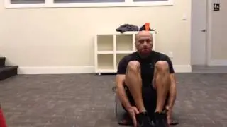 Double touch ankle tap sit up