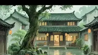 New Inn in Qixia Town 🌧️  Rain Sounds & Ancient Style White Noise for Healing & Relaxation
