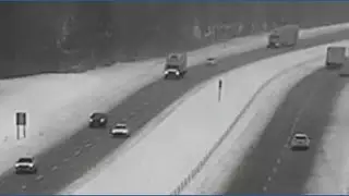 Semi truck jackknifes off of I-76 West in Summit County