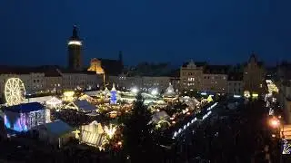 Rozsvícení vánočního stromu na náměstí v Českých Budějovicích 🎄