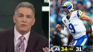 Kurt Warner reacts to Stafford&rsquo;s game-winning drive as Rams edge Panthers 34-31
