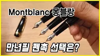 [만년필리뷰] 펜촉 선택의 기준은? 몽블랑 145 만년필 펜촉사이즈 비교