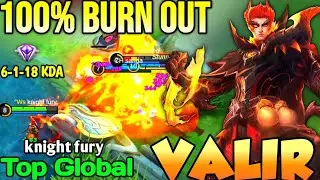 VALIR BEST BUILD IN 2021 | TOP GLOBAL VALIR knight fury - MOBILE LEGENDS