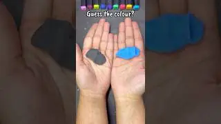 Mixing Black And Blue Clay Guess the Colour #shorts #viral #japanese #claymixing #guessthecolor