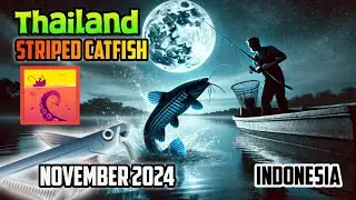 STRIPED CATFISH SPOT IN THAILAND - Creatures of the Deep Fishing #stripedcatfish