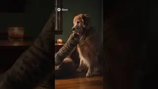 Cat Waits for Her Best Friend Dog to Come Home 🐾❤️ #cat #dog #emotional