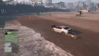 Car Runs Over People on the Beach