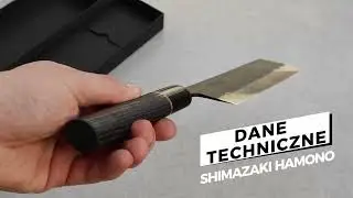 Shimazaki Hamono SLD Black Nóż Nakiri 16,5 cm - UNBOXING