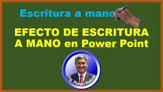 ✍ Efecto escritura a mano paso a paso✍. Tutorial PowerPoint. Animaciones. Handwriting Text Effect.