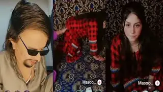 Waseem very funny tik tok live with masoma