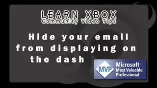 Learn Xbox - Hide email from dashboard