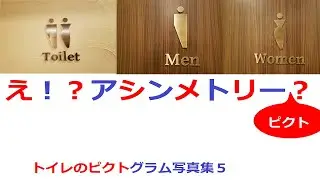 トイレのピクトグラム写真集５　長野県・山梨県・兵庫県・サービスエリアで撮影