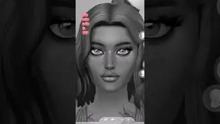 Making a sim in B&W:)) #createasims #sims4 #shortvideo #sims4cc #sims #thesims4 #sims4mods #makeup