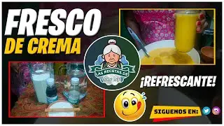 ¿Cómo hacer FRESCO DE CREMA O CREMITA guatemalteca? | BEBIDA DE CREMA | Bebida Guatemalteca
