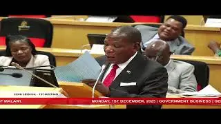 PARLIAMENT OF MALAWI | 1st December, 2025, 52nd Session - 1st Meeting of Parliament