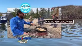 Shore Lunch with Captain Andrew Moore from Yellowknife Sport Fishing Adventures