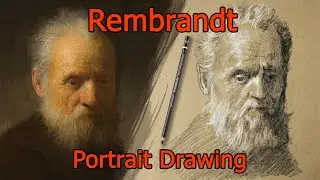 Pencil Drawing of Rembrandt’s “Old Man with Beard” | Portrait Sketch Tutorial