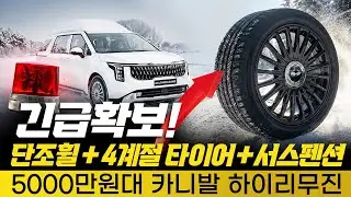 [216화] 긴급 확보!! 단조 휠+4계절타이어+서스펜션까지 이 모든 카니발 하이리무진 구성 5000만원대!