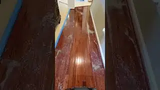 Removing Bona Polish from Hardwood Floors in Waldorf MD.