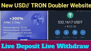 New Doubler site Today 2023// Doubler website Today// Tron Doubler website Today// Live With Proof//