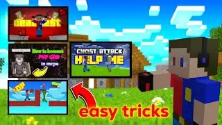 How to make thumbnails for minecraft videos||easy tricks||in mobile mcpe||like-@YesSmartyPie