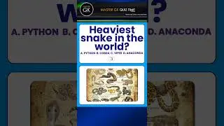 GK QUIZ Questions. Heaviest snake in the world? GK QUIZ Master GK QUIZ Questions Answers GK All GK