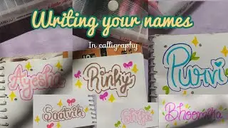 Learn FANCY Calligraphy Writing with Your Name💗✨ #viral