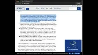 GDPR Cookies page does not comply with GDPR