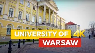 UNIWERSYTET WARSZAWSKI, WARSAW  WALKING , POLAND 4K #warsaw #citytour #walkingtour #asmr