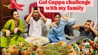 Spicy Gol Gappa challenge– Laughter, Tears & Crunch!”😵‍💫