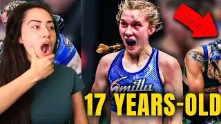 SWEDISH Muay Thai NOOB REACTS TO 17-Year-Old Muay Thai PRODIGY Smilla Sundell's INSANE Debut 😱😳🤯