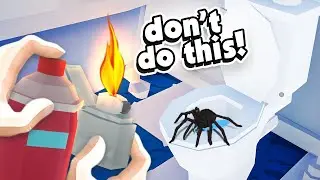 I BURNED My House Down KILLING A SPIDER! - Kill It With Fire Demo