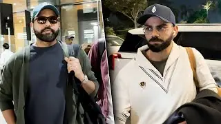 Indian Cricket Kings Spotted: Rohit Sharma And Virat Kohli At Mumbai Airport