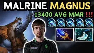 🔥 7.37e Malrine MAGNUS Midlane Gameplay 🔥 Rank 14 INSANE Play From MALRINE - Dota 2