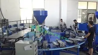 24 stations 2 heads double color PVC Airblowing Machine
