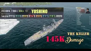 YOSHINO | The Killer Cruiser | 145k Dmg |World of Warships #yoshino  #worldofwarships #wows