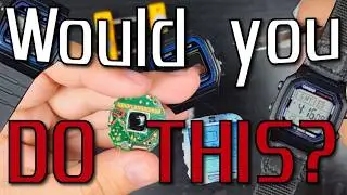 SUCH A STUPID DESIGN - Casio watch modifications